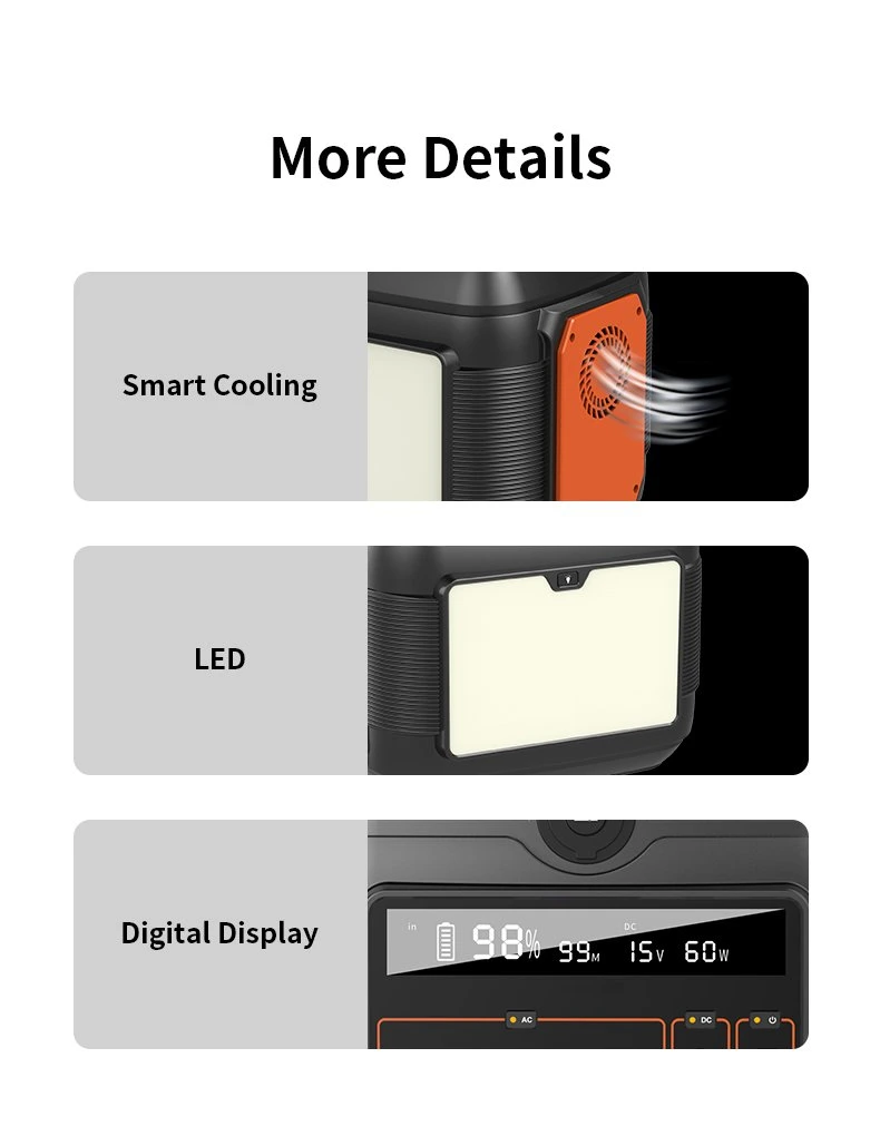 Large-Capacity Battery Energy Storage 600W Household Emergency Power Supply