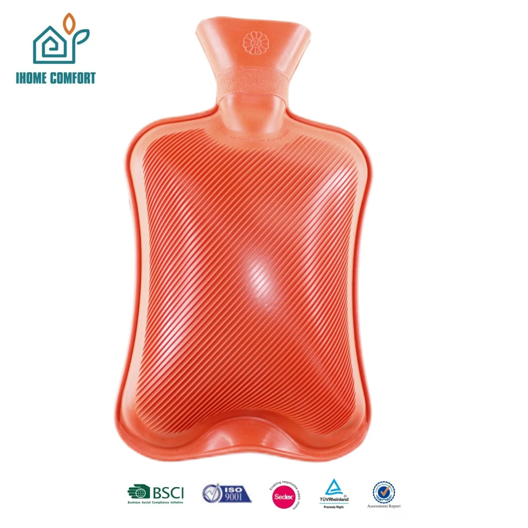 Explosion Proof Rubber Hot Water Bottle Hand Warmer for Winter Heat Therapy