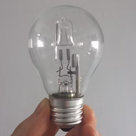A55 Klar 18/28/42/52/70 W E27 2000 Stunden Eco-Halogenlampe China Hersteller